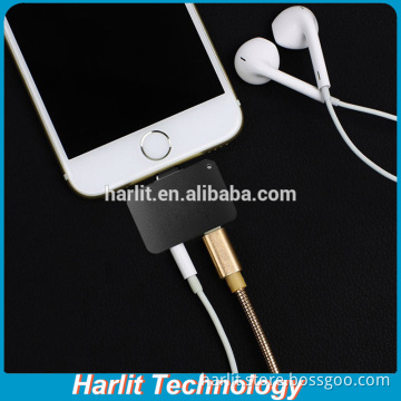 Upgraded 2 IN 1 Mini Audio Charging Adapter Splitter For iPhone 7 With 3.5 Aux Jack And Charge Port Support Latest IOS 10.3.2